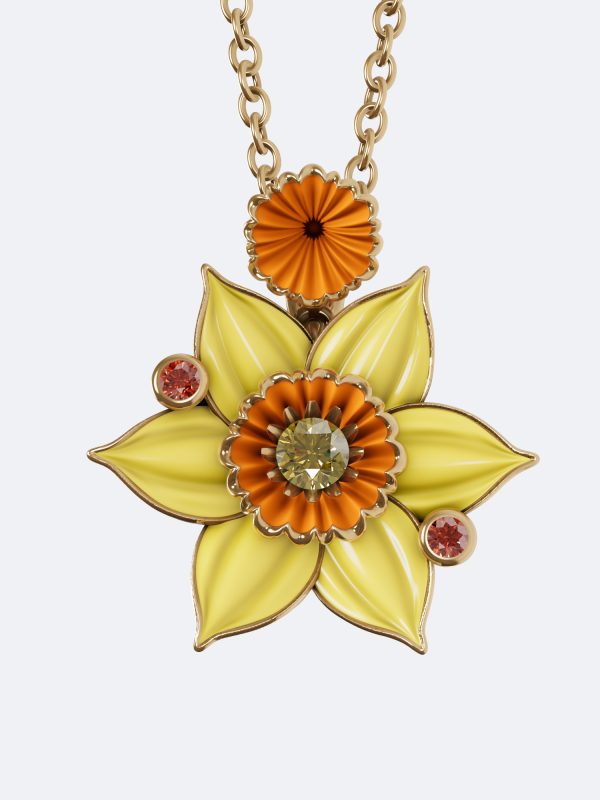 Noble Daffodil Pendant